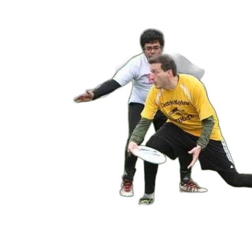 two, men, playing, ultimate transparent PNG cut-out