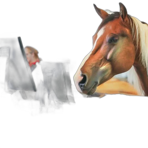 animal, face, photorealistic, watercolor transparent PNG cut-out