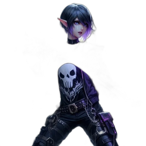 jacket, mask, staff, face transparent PNG cut-out
