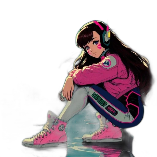 jacket, shoes, face, concept art transparent PNG cut-out