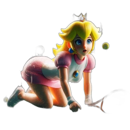 dress, crown, robot, staff transparent PNG cut-out