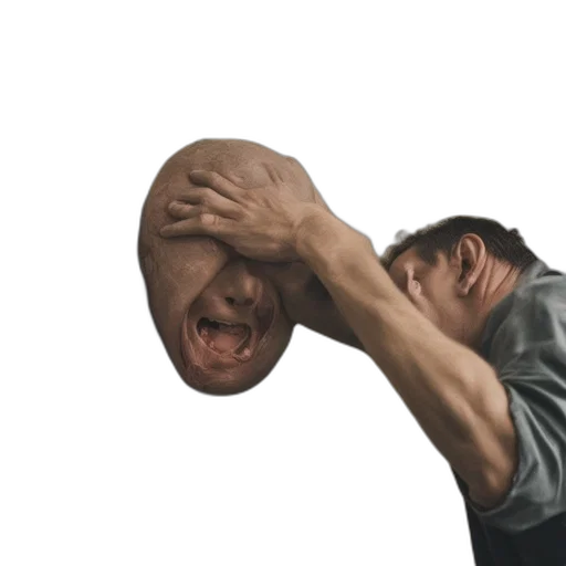mask, face, umbrella, hair transparent PNG cut-out