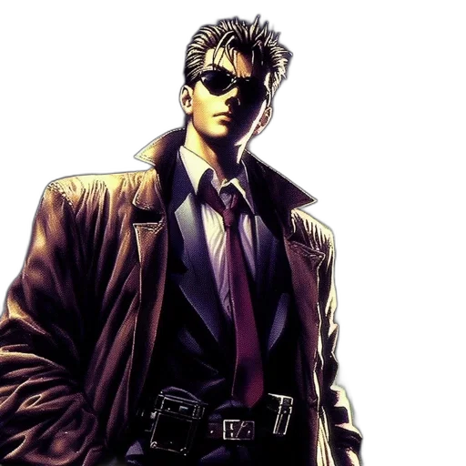 jacket, comic book art, cyberpunk, concept art transparent PNG cut-out