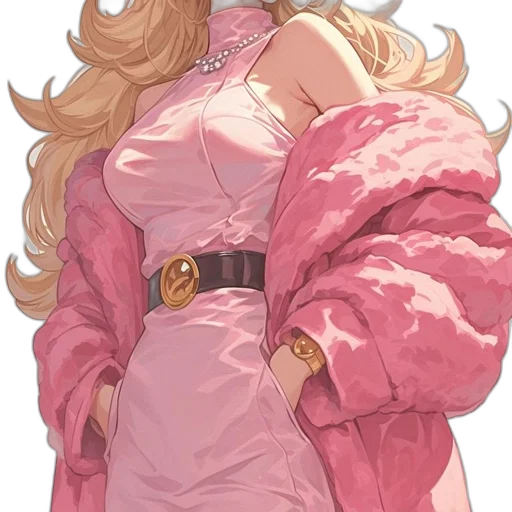 dress, jacket, staff, crown transparent PNG cut-out