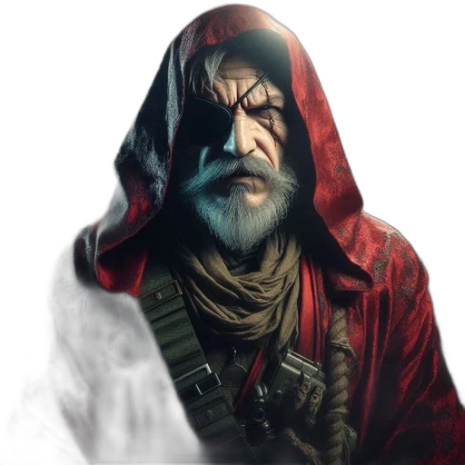 face, mask, jacket, weapon transparent PNG cut-out