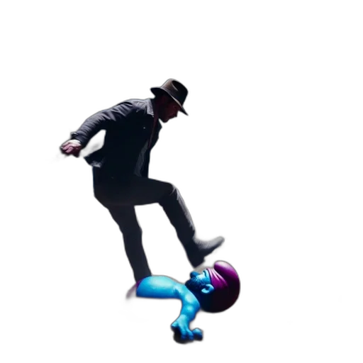 hat, robot, umbrella, concept art transparent PNG cut-out