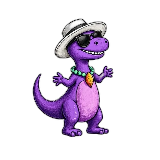 dragon, hat, animal, creature transparent PNG cut-out