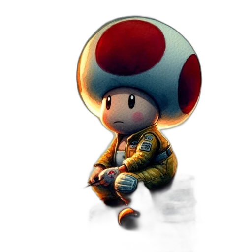 hat, creature, staff, robot transparent PNG cut-out