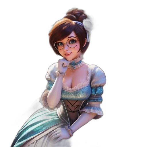 dress, staff, crown, face transparent PNG cut-out