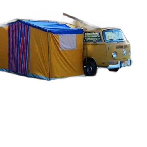 car, 3d render, cozy, camping transparent PNG cut-out