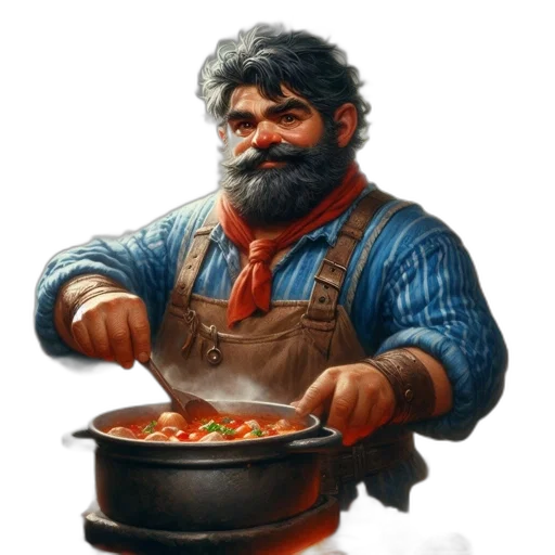 food, staff, face, concept art transparent PNG cut-out
