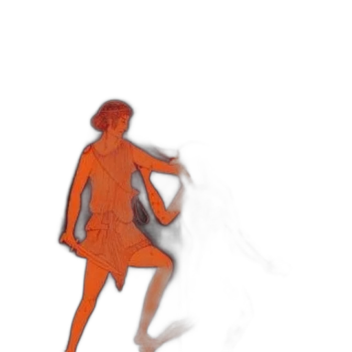dress, creature, mask, staff transparent PNG cut-out