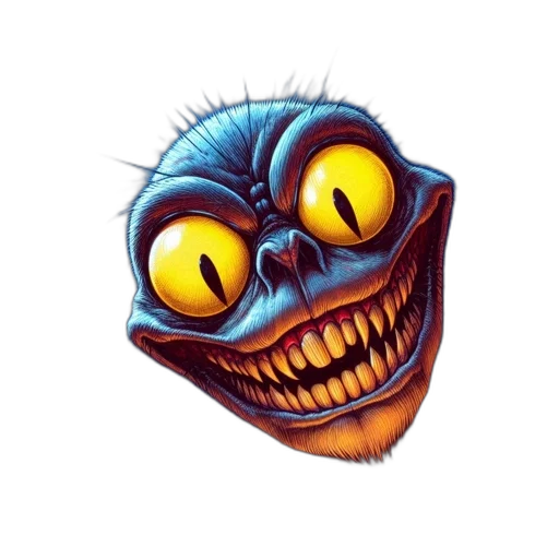 creature, mask, face, concept art transparent PNG cut-out