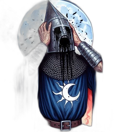 mask, staff, sword, fantasy art transparent PNG cut-out