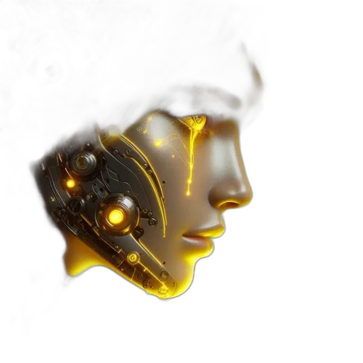 mask, robot, crown, face transparent PNG cut-out