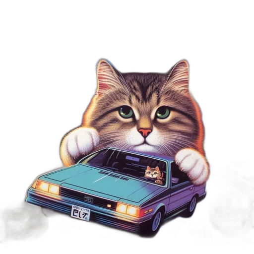 car, animal, pixel art, concept art transparent PNG cut-out