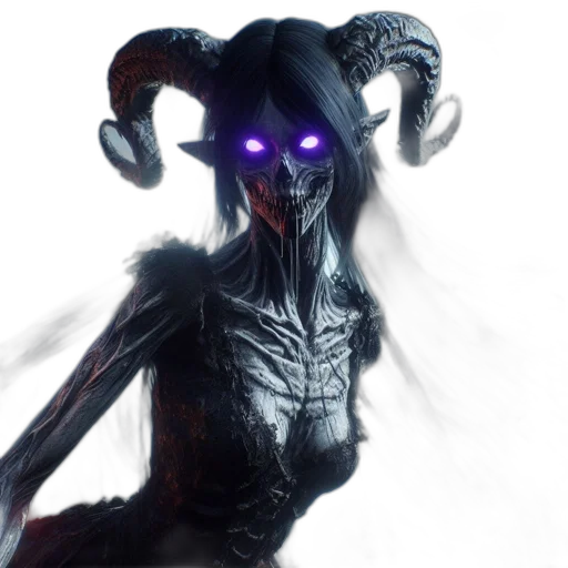creature, mask, dragon, staff transparent PNG cut-out