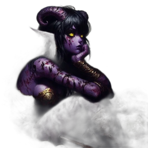 dragon, creature, staff, mask transparent PNG cut-out