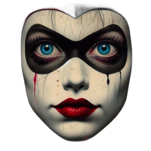 mask, face, comic book art, photorealistic transparent PNG cut-out