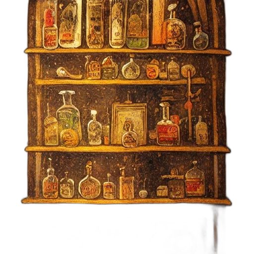 furniture, bottle, jewelry, staff transparent PNG cut-out