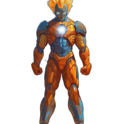 robot, mask, concept art, 3d render transparent PNG cut-out