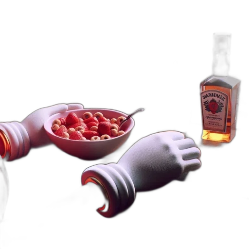 robot, food, weapon, bottle transparent PNG cut-out