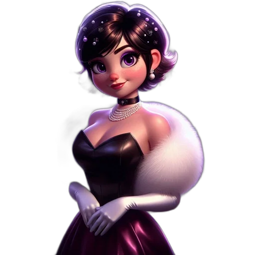 dress, staff, crown, jewelry transparent PNG cut-out