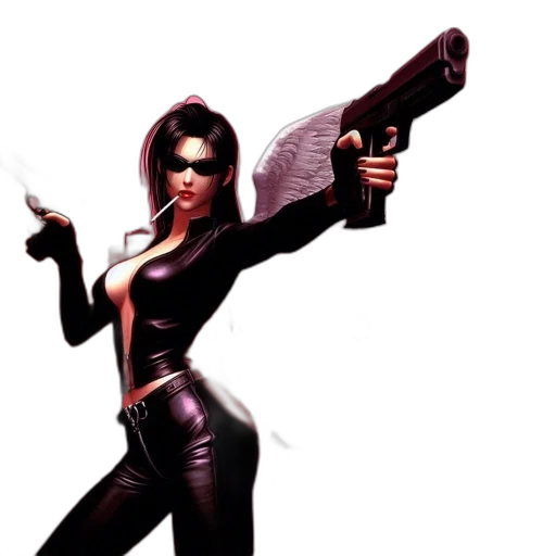 weapon, comic book art, concept art, cyberpunk transparent PNG cut-out