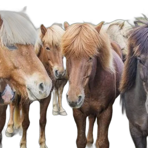 animal, hair, photorealistic, group transparent PNG cut-out