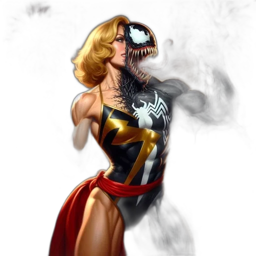 comic book art, concept art, fantasy art, photorealistic transparent PNG cut-out