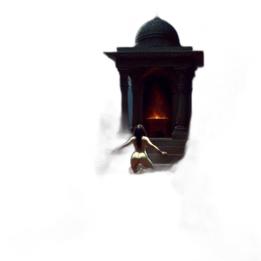 mask, hat, bottle, staff transparent PNG cut-out