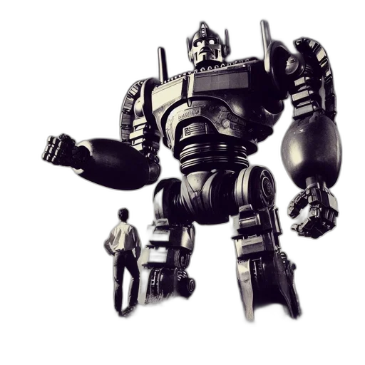 robot, weapon, concept art, 3d render transparent PNG cut-out