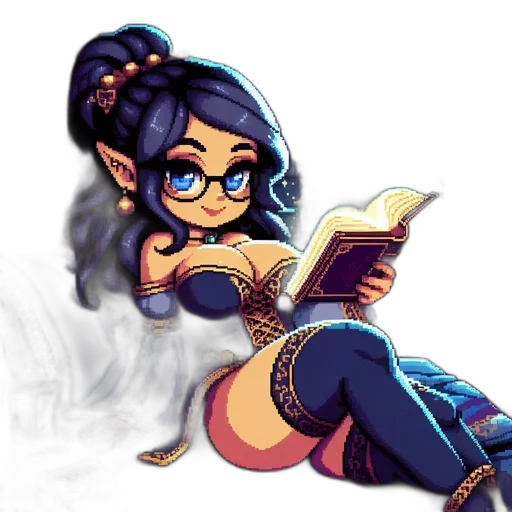 fantasy art, pixel art, concept art, comic book art transparent PNG cut-out