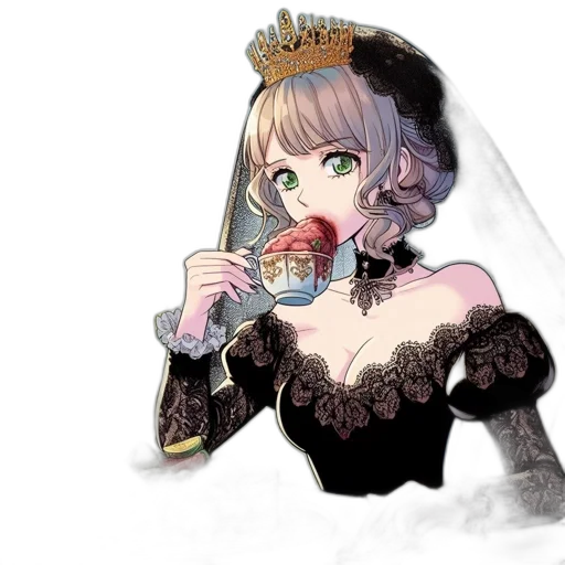 crown, dress, food, staff transparent PNG cut-out