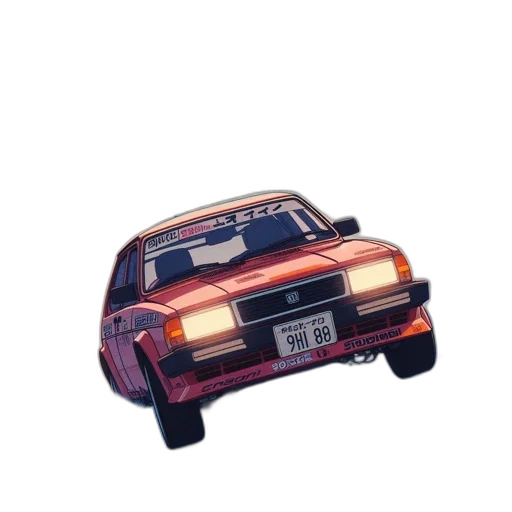 car, weapon, robot, 3d render transparent PNG cut-out