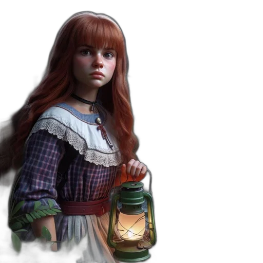 bottle, dress, face, fantasy art transparent PNG cut-out