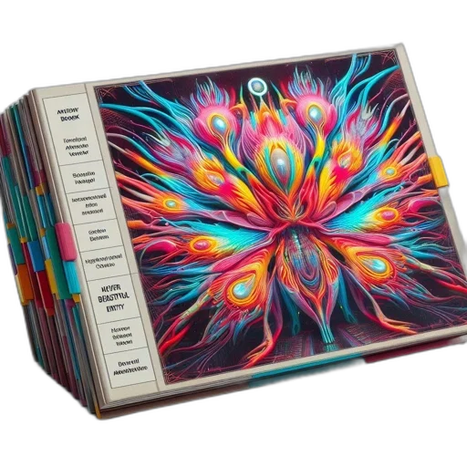 colorful, stack, books, diverse transparent PNG cut-out