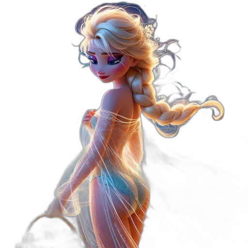 dress, concept art, fantasy art, comic book art transparent PNG cut-out