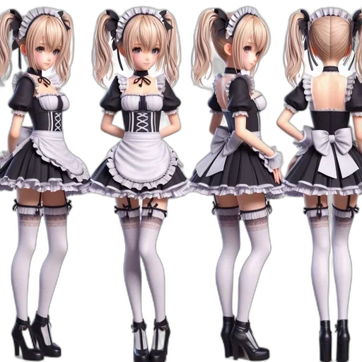 dress, 3d render, concept art, anime transparent PNG cut-out