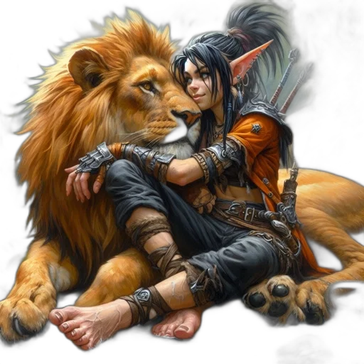 animal, fantasy art, concept art, comic book art transparent PNG cut-out