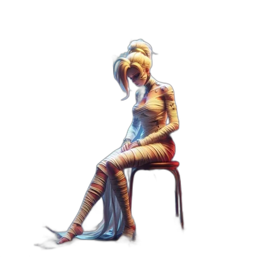 dress, staff, face, mask transparent PNG cut-out