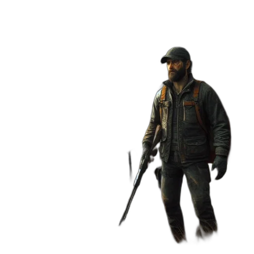 jacket, weapon, staff, animal transparent PNG cut-out