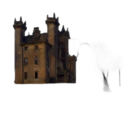 building, dragon, crown, staff transparent PNG cut-out