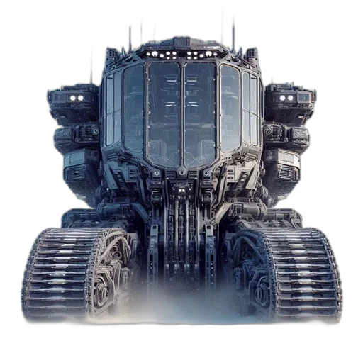 robot, car, weapon, concept art transparent PNG cut-out