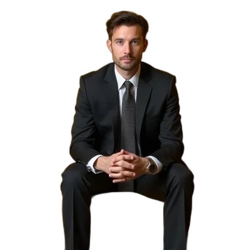 staff, furniture, jacket, face transparent PNG cut-out