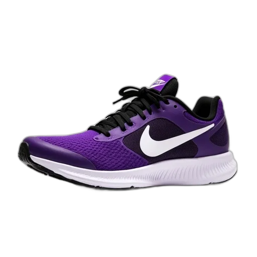 shoes, purple, black, running transparent PNG cut-out