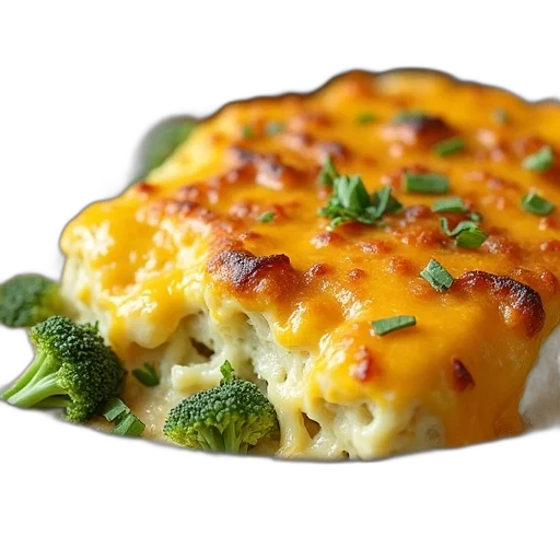 food, photorealistic, cheesy, casserole transparent PNG cut-out
