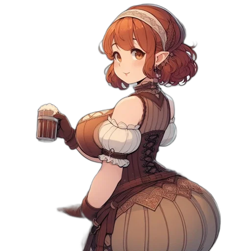 dress, staff, robot, crown transparent PNG cut-out