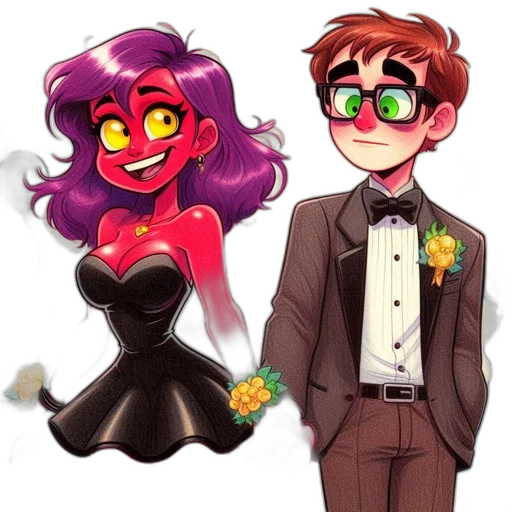 dress, concept art, cartoon, watercolor transparent PNG cut-out