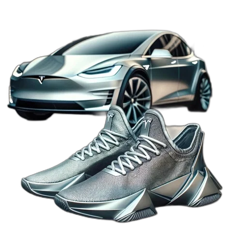 shoes, car, 3d render, photorealistic transparent PNG cut-out